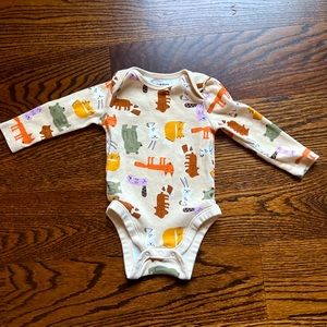 Old Navy animal print onesie - 6-12 months